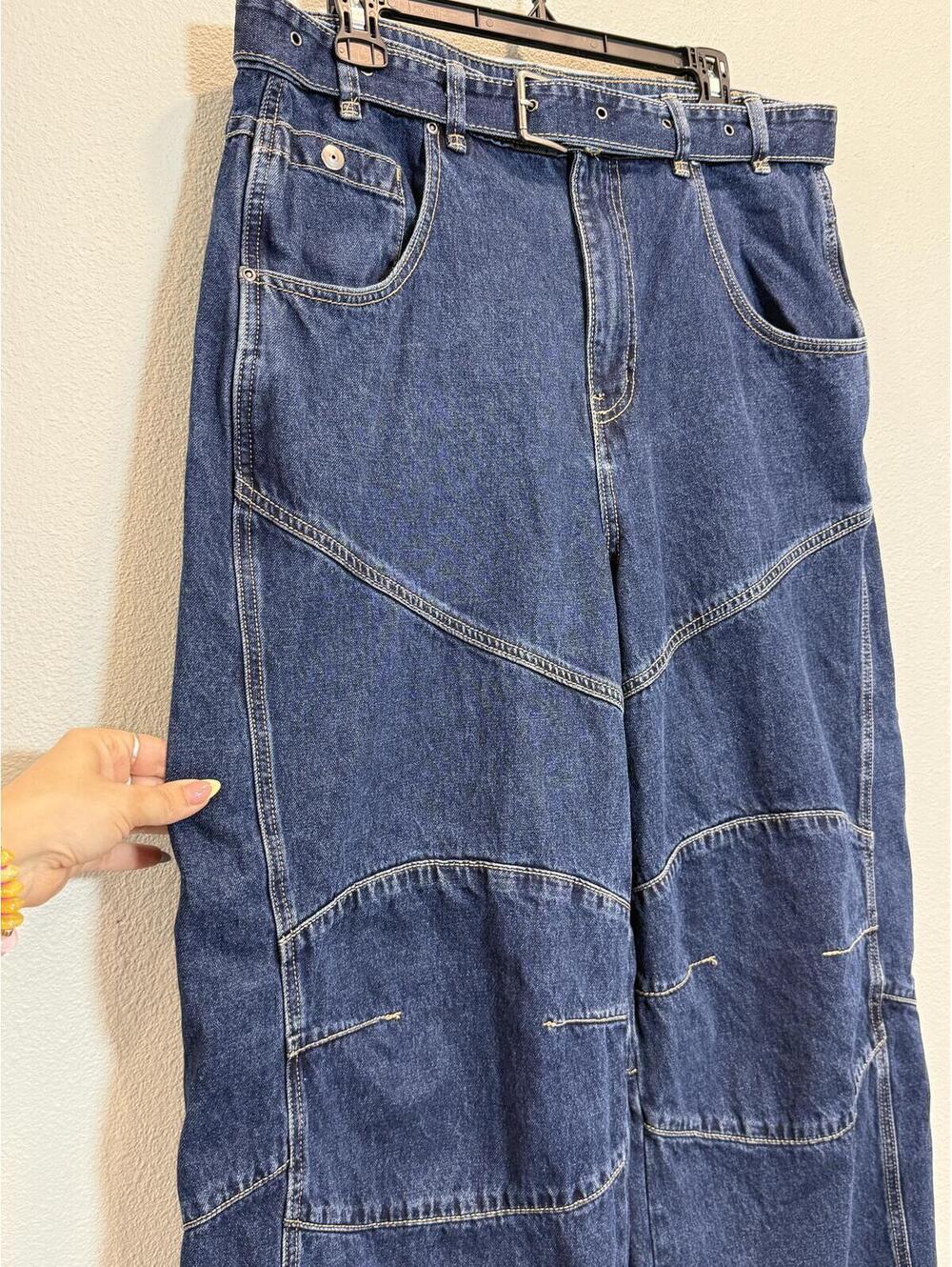 BDG Urban Outfitters Echo Baggy Belted Barrel Jean- Women's 32 NWOT - Picture 5 of 8